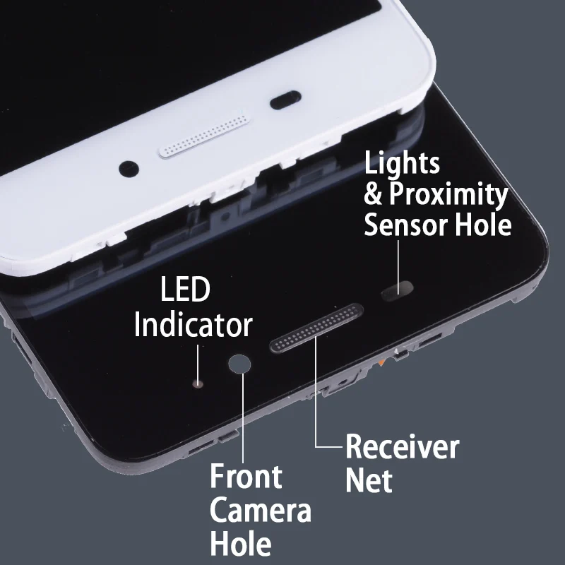 Pаспродажа Дисплей для Lenovo S60 S60W S60T S60A LCD в сборе с тачскрином на рамке Оригинал черный белый