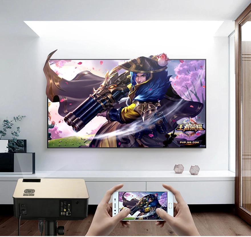 Новейший светодиодный 86plus 1280x800 HD проектор 5000 люменов Android 6.0.1 Дополнительный Bluetooth AC3 светодиодный 3D проектор для домашнего кинотеатра