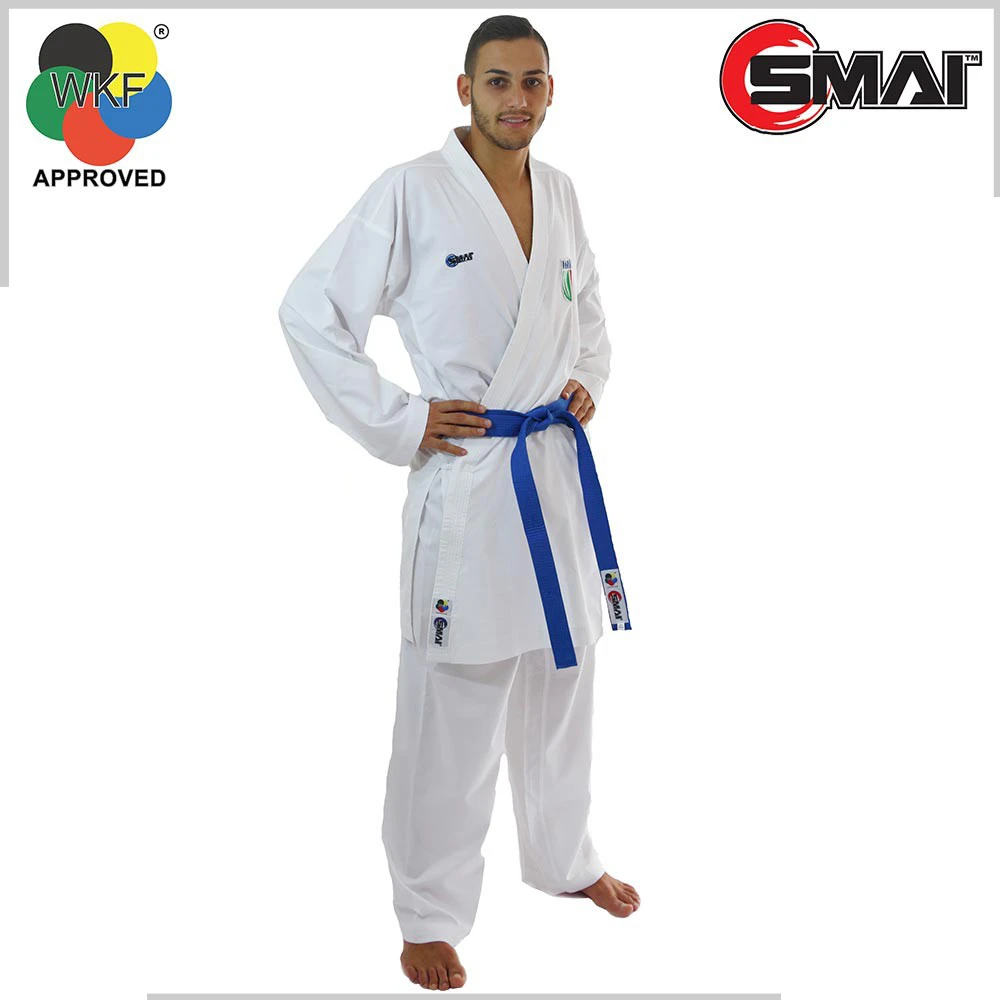 Cintura Da Competizione Karate WKF - New Fighter Per Kumite, Rosso O Blu, Cotone 100%, Omologata - Foto 12