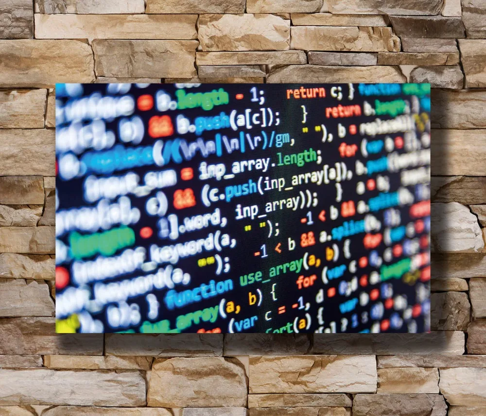 

N0347 Computer Programming Code Funny Science Technology 8x12 20x30 24x36 Silk Poster Art L-W Canvas Print Decoration