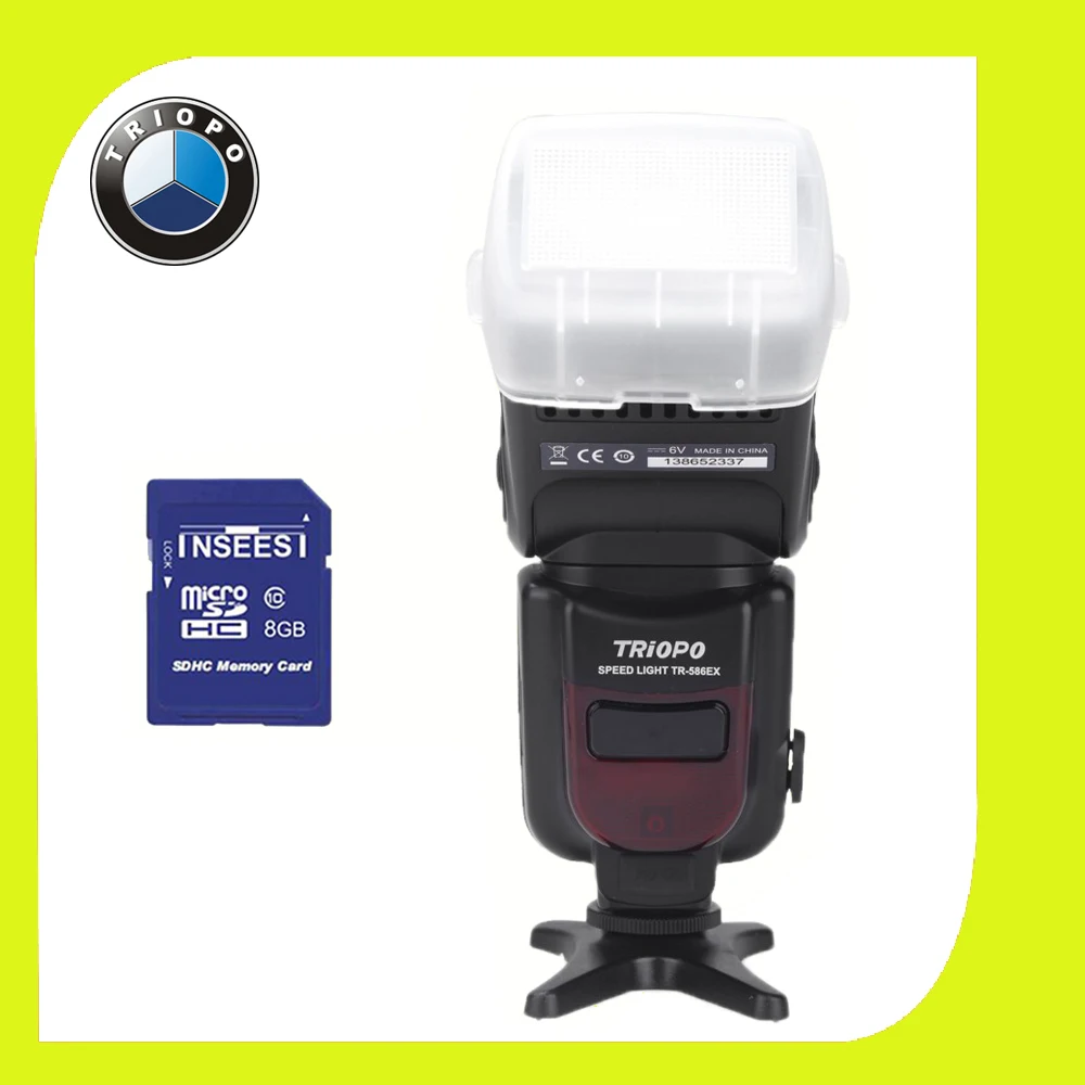 Triopo TR-586EX    TTL  Speedlite  Canon EOS 5D 550D 60D 5D Mark II 450D  YONGNUO YN-568EX II + 