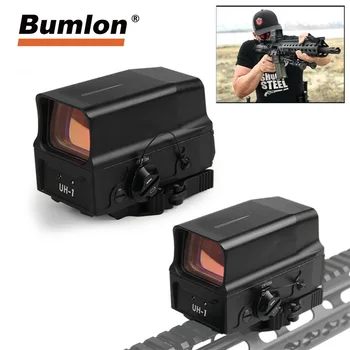 

UH-1 Red Dot Sight QD Quick Detach Holographic Reflex Scope USB Charger Cable fit 20MM Rail Mount for Hunting Airsoft HT5-0045