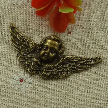 

45 pieces bronze plated angel connectors 50x24mm #3021