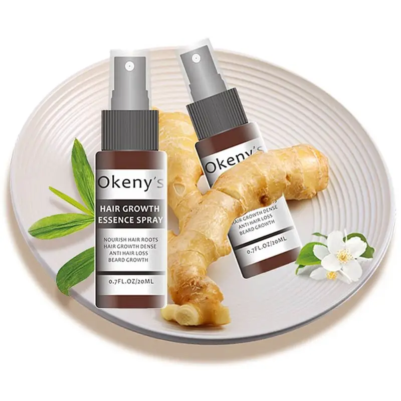 

20ml Unisex Natural Ginger Extract Hair Growth Care Essence Spray Restoration Bread Oil Serum Nourishing Enhancing Hair Roots