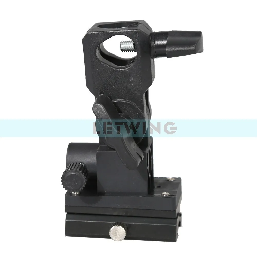 Flash Hot Shoe Adapter Trigger Umbrella Holder Swivel Light Stand