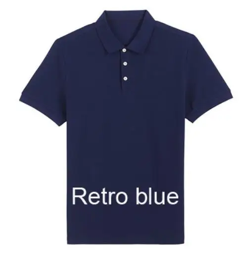 Xiaomi Mijia влагопоглощающая удобная и дышащая сухая Повседневная Молодежная мужская хлопковая рубашка поло с отворотом Мужская футболка - Цвет: Retro blue s