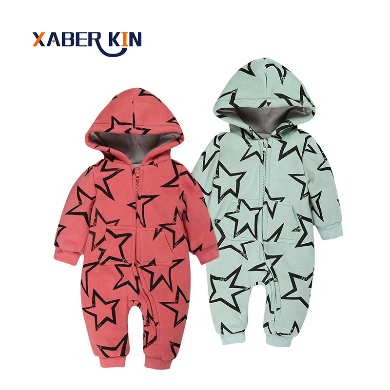 

Xaber Kin 2017 Baby Boys&Girls Rompers Long Sleeve Thicken Infant Baby Jumpsuits 0-2 Years Baby Clothes Roupa Infantil CC456