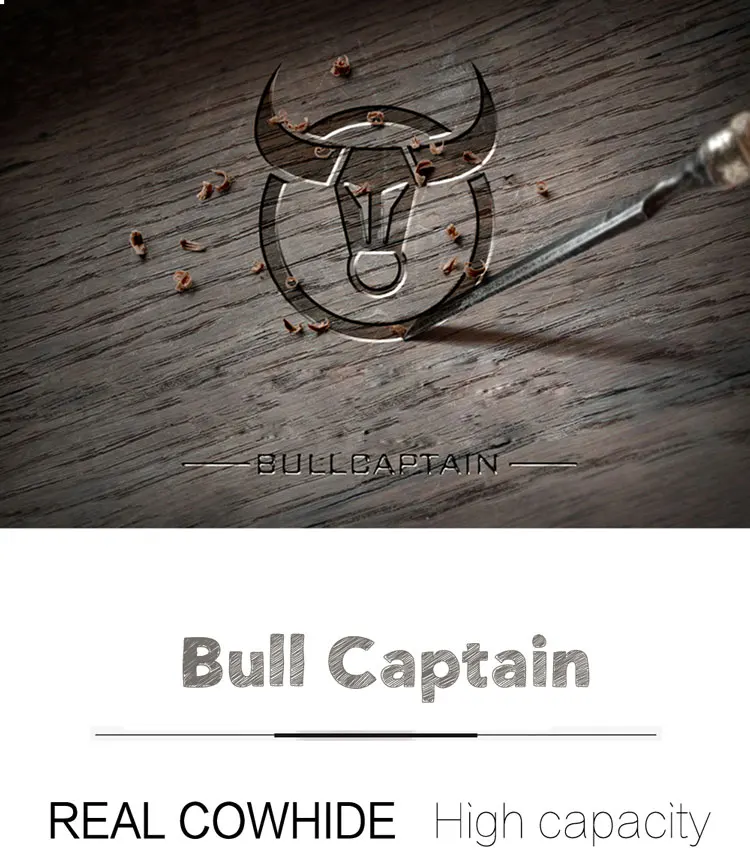 Кожаный многофункциональный мужской рюкзак для компьютера BULLCAPTAIN, модная Простая мужская дорожная сумка, мужская сумка для хранения