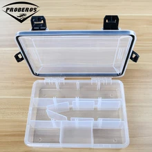 23*17,5*5 см прозрачная пластиковая коробка для рыбалки 5-11 отсеков Водонепроницаемая коробка для рыболовных снастей 221,5 г-7,81 унций рыболовные аксессуары
