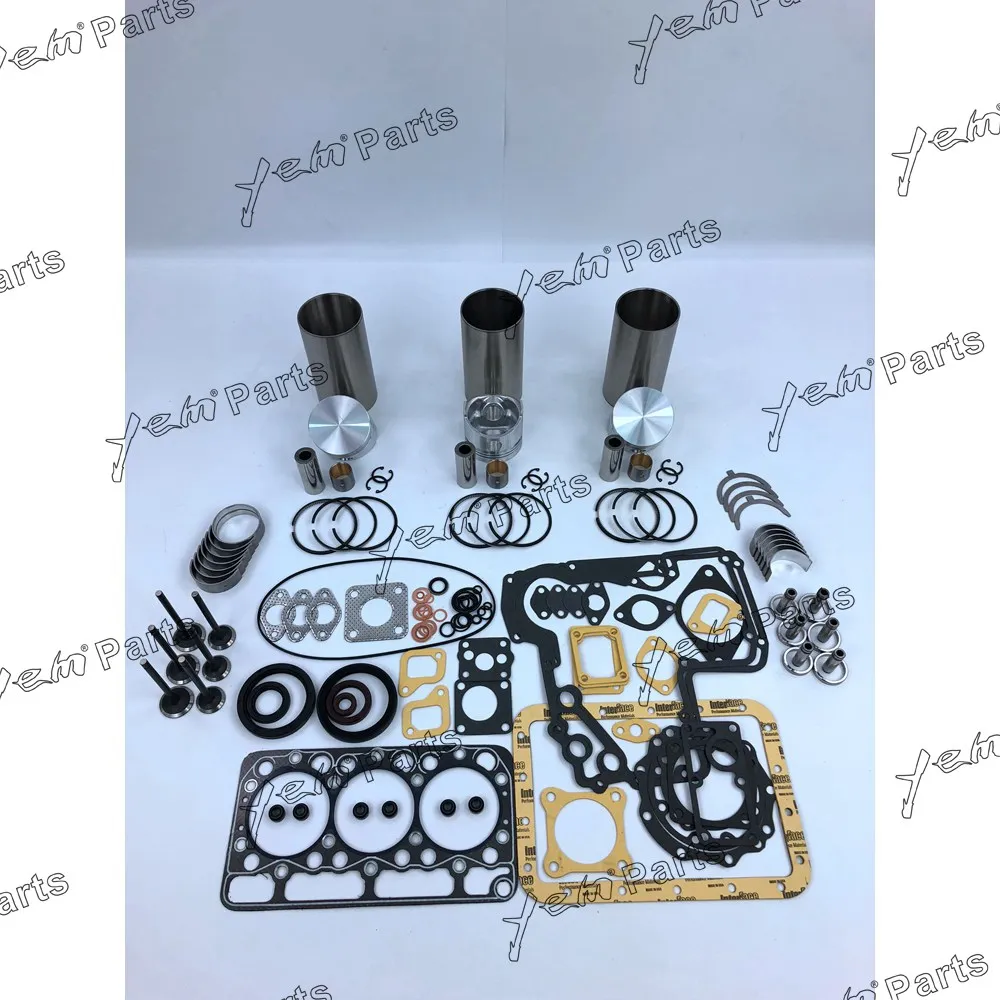

For Kubota engine D950 repair kit piston + piston ring + liner+ crankshaft bearing +con rod bearing + gasket set