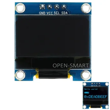 

0.96" Inch Blue I2C IIC OLED LCD Module Serial 128X64 LED Display for Arduino 51 MSP420 STIM32 SCR OLED Display Module