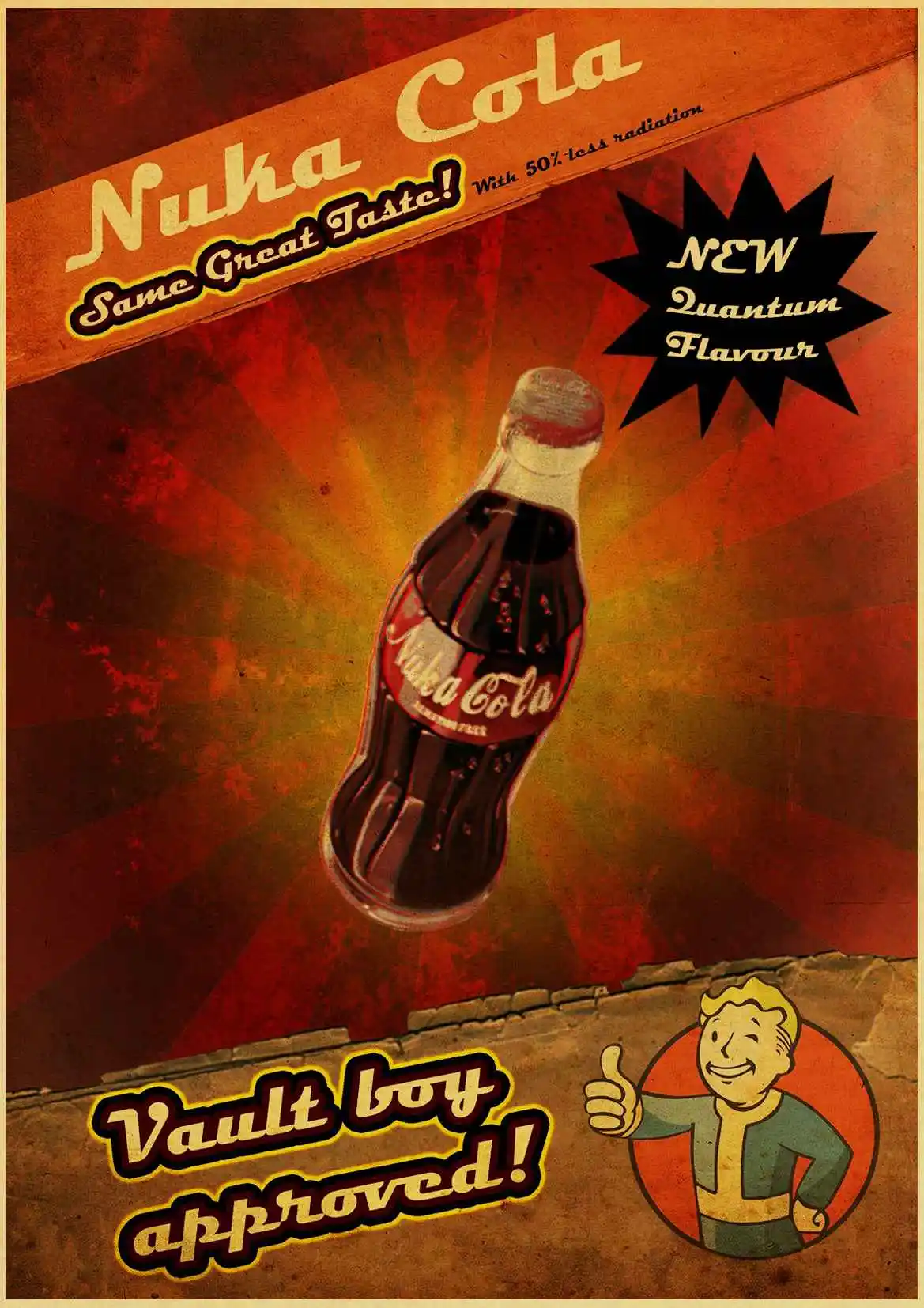 Game Fallout 4 Kraft Paper Print Painting Retro Poster