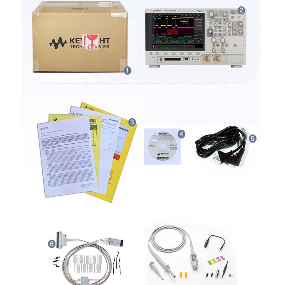 Цифровой осциллограф Keysight DSOX3034T 4 канальный с полосой пропускания 350 МГц