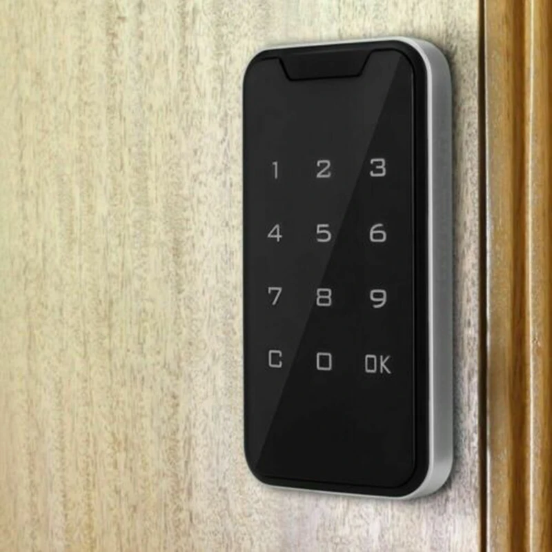 Безопасность электронный дверной замок Домашний цифровой дверной замок умный надежный пароль без ключа сенсорный экран код клавиатуры шкафчик