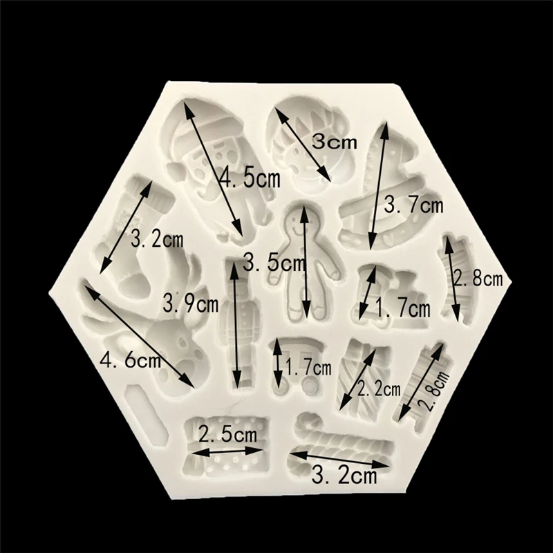 Рождественская серия Санта Клаус в форме оленя силиконовая форма для выпечки в форме цветка Fondant(сахарная) для украшения тортов шоколад инструмент для выпечки