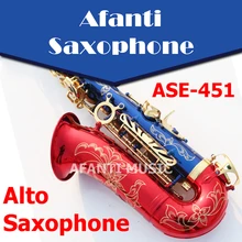 Afanti Music Bb tone / Brass body / Glod finish Alto Saxophone (ASE-451)