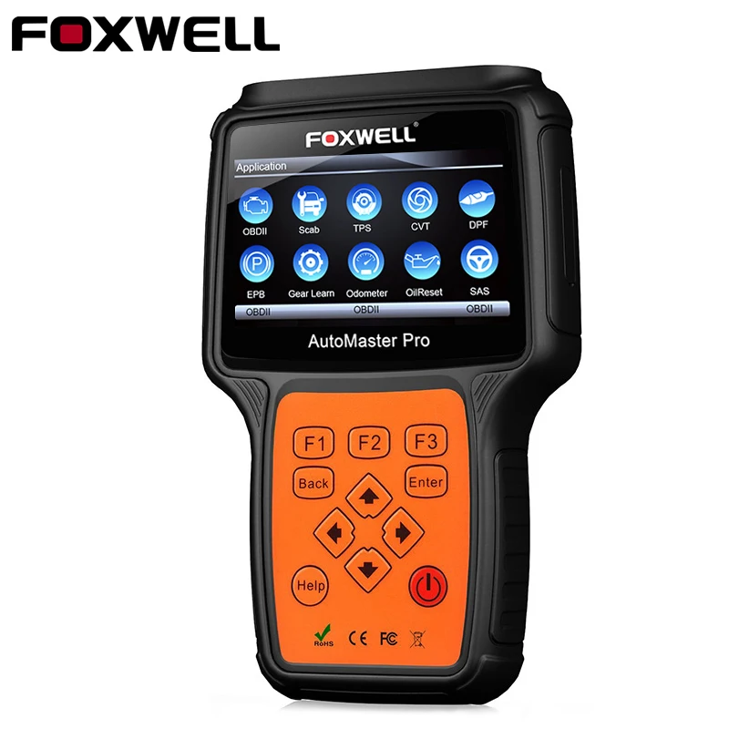 FOXWELL NT644 Pro полная система OBD2 автомобильный диагностический инструмент Автомобильный сканер Подушка безопасности ABS SAS EPB масляный сервис DPF Сброс OBD2 сканер