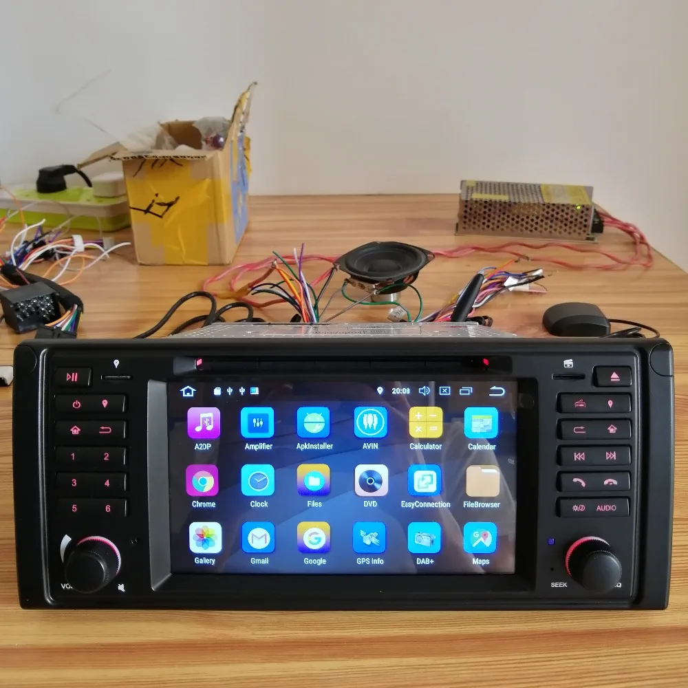 Discount Newest Android 8.0 Octa Core 4G RAM 64G ROM GPS Navigation 7 " Car DVD Player for BMW E39 5er/M5 96-03 with Radio/Bluetooth/RDS 39