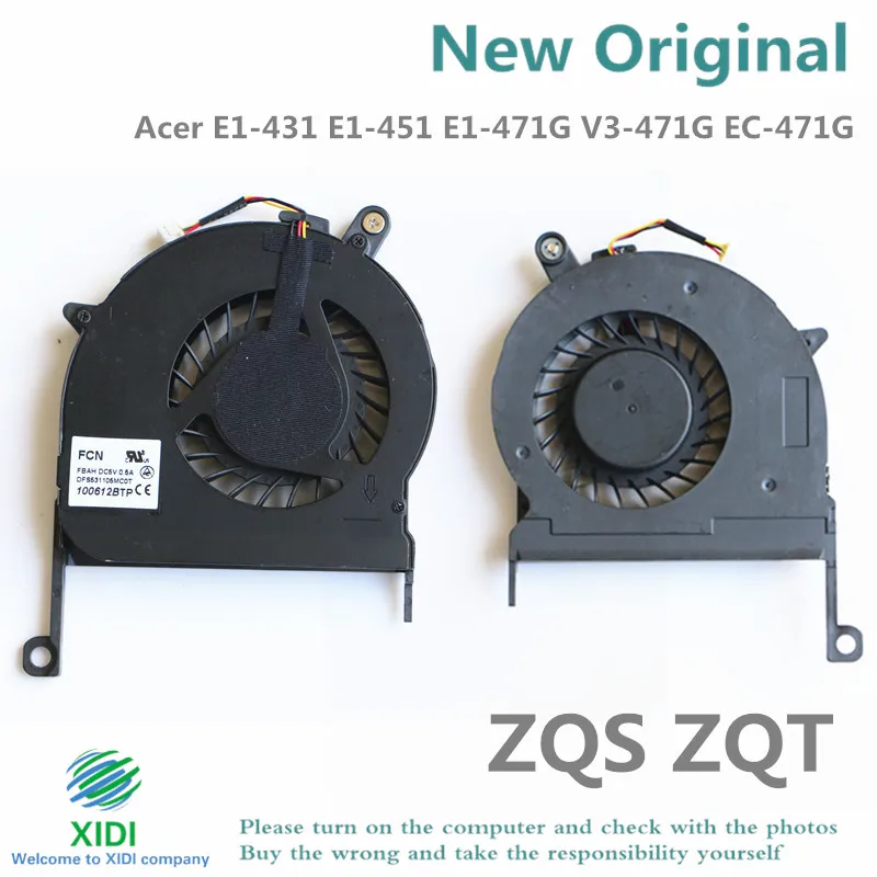 NEW FCN FBAH CPU FAN FOR ACER ASPIRE E1-431 E1-451 E1-471G V3-471G EC-471G ZQT ZQS CPU COOLING FAN
