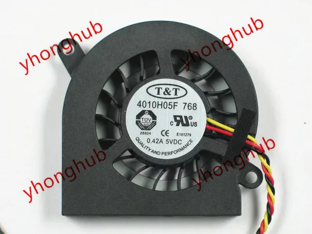 Special Offers Emacro For T&T 4010H05F 768 DC 5V 0.42A 3-wire Graphics card wind Fan Special Offers Emacro For T&T 4010H05F 768 DC 5V 0.42A 3-wire Graphics card wind Fan