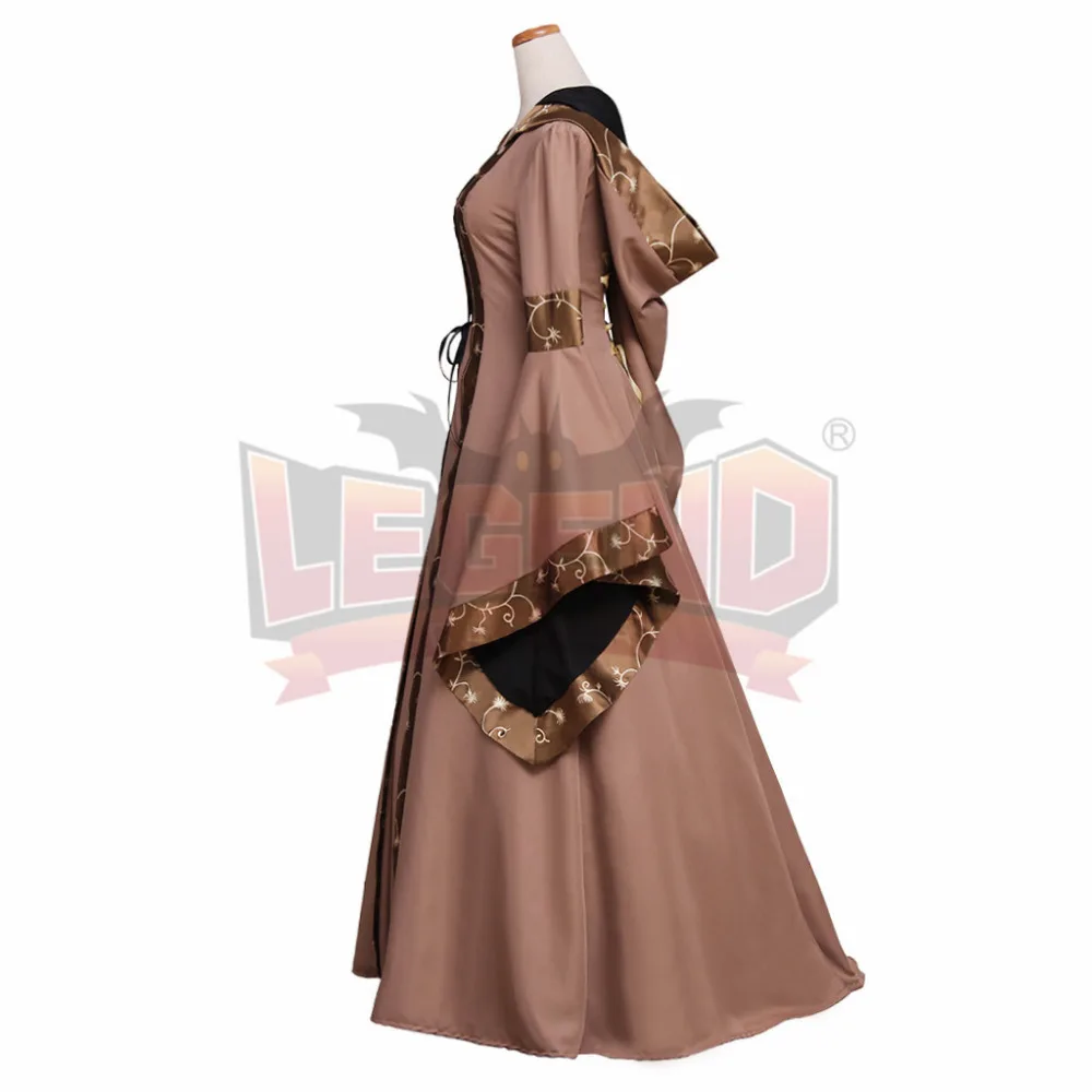 Женская Европейская ретро одежда Ренессанс средневековая готика капюшон Длинные вечерние платья на заказ
