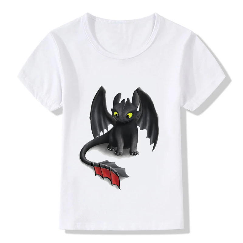 

2019 Boys Summer T Shirt How To Train Your Dragon Kids Cartoon Print Tshirt For Boys Girls Children Clothes 2-8 Year,KTP5197