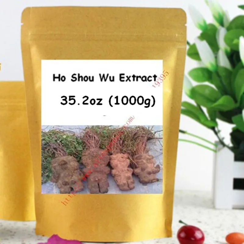 

1000gram (35.2oz) Nature Ho Shou Wu (Fo-Ti )10:1 Extract Powder keep the balance of a healthy Boday free shipping