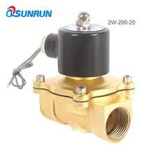 

QSUNRUN AC 220V,DC24/12V Electric Solenoid Valve Water Air Gas 2-2 Way Normally Closed Size 1/4",1/8",1/2",3/4",1" Available