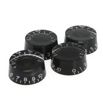

High Quality Volume Tone Control Knob Dome Plastic Guitar Push Black Musical Stringed Instruments Guitar Parts & Accessories