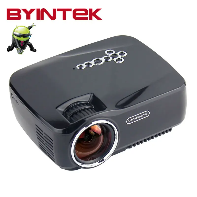 

BYINTEK GP70UP Smart Android Built-in wifi and Bluetooth Home Theater Video Mobile phone LED Mini Projector Proyector Beamer