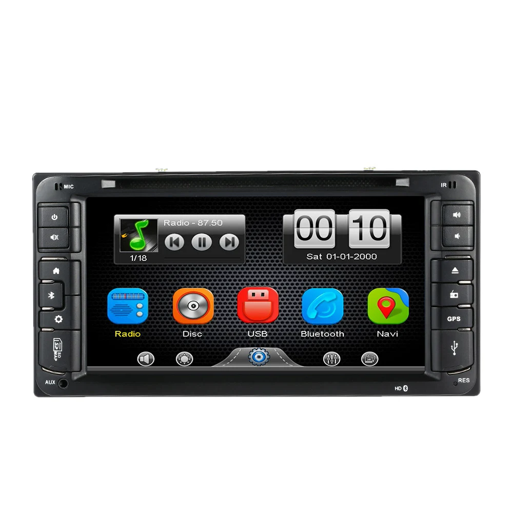 HD 6 95 дюймовый автомобильный DVD плеер в тире 2 Din ПК стерео GPS навигация + BT Радио для