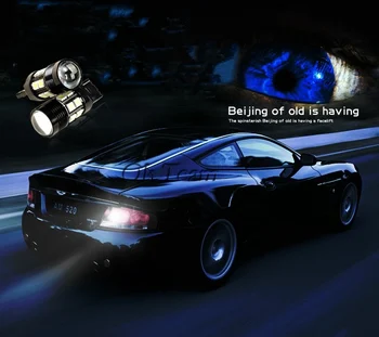 

free shipping 2x T20 10W 7440 7443 Q5 Optical Projector 12SMD LED White Brake Tail Light Reverse Lights