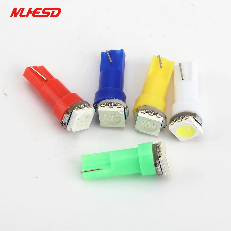 T5 led 5050 1SMD t5 лампа с клиновидной основой для приборных панелей (калибровочных