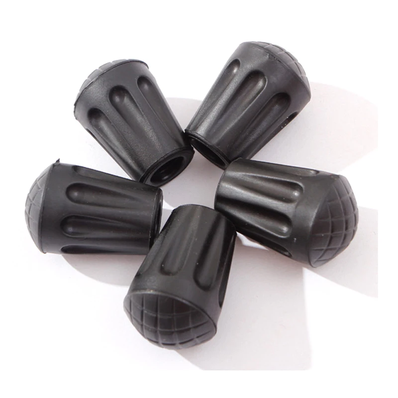 5Pcs Trekking Pole Tips Caps Camping Equipment Walking Stick Cane Round Sleeves Covers Protector Outdoor Survival Tools|Уличные