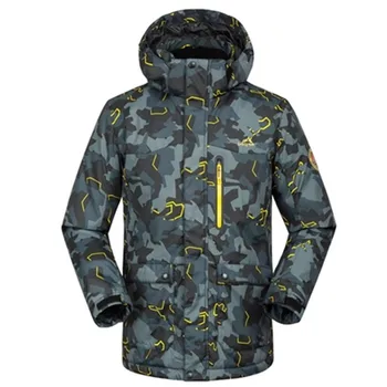 

New Men Ski Jacket Windproof Waterproof Outdoor Sport Wear Super Warm Snowboard Thicken Wear Man Snow Hooded Jackets
