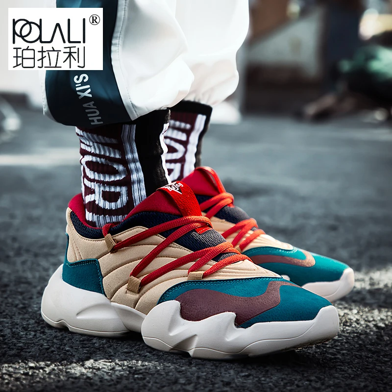 

Vintage dad Men sneakers 2019 kanye west hip hop dancing light breathable men casual shoes men sneakers zapatos hombre#700