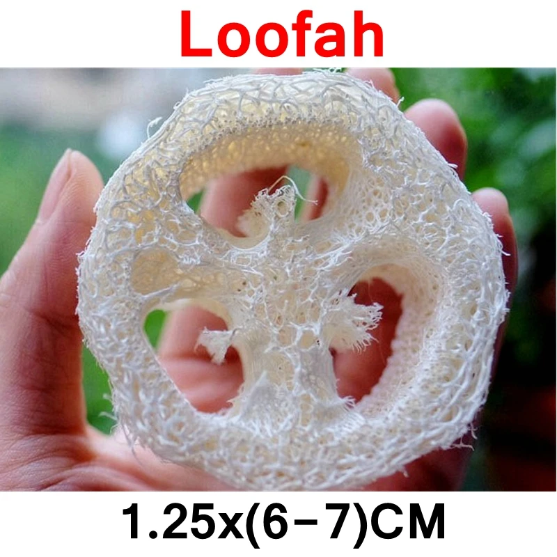 Ferramentas de Sabão Purificador da Esponja Lote cm Grande Tamanho Natural Bucha Luffa Esponja Faça Você Mesmo Personalizar Cleanner Prato Facial 100 Pçs – 6-7