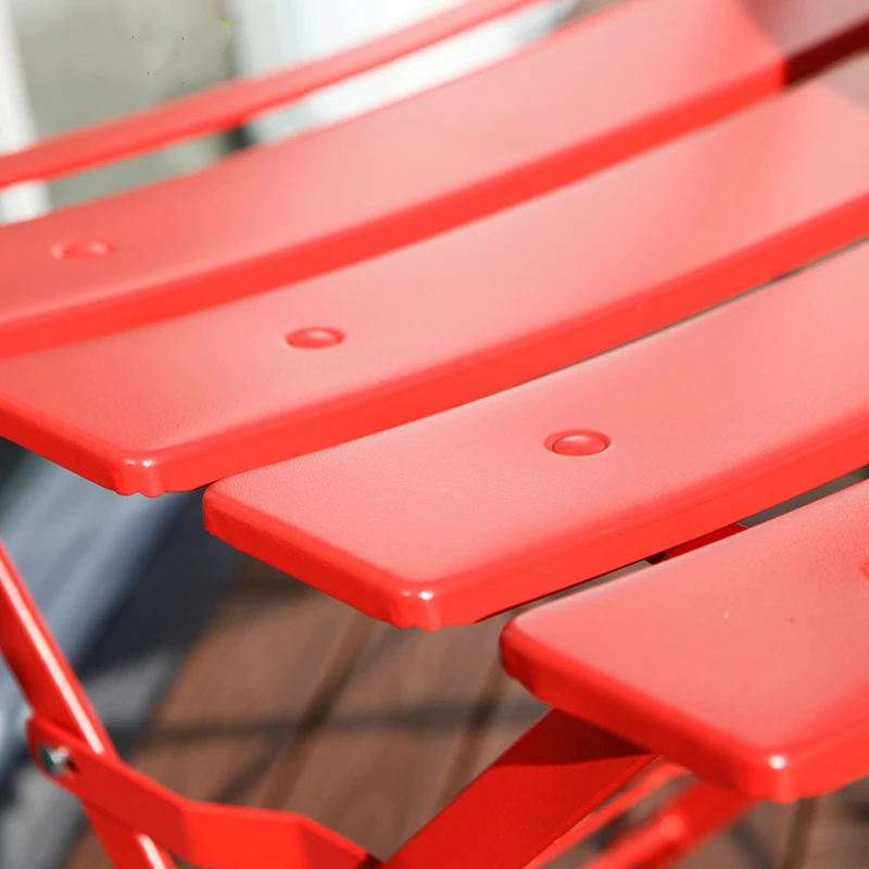 Balcony Table and Chair Sets Three Iron Table Furniture Folding Outdoor Tables and Chairs Coffee Shop Leisure Tables and Chairs Balcony Table and Chair Sets Three Iron Table Furniture Folding Outdoor Tables and Chairs Coffee Shop Leisure Tables and Chairs