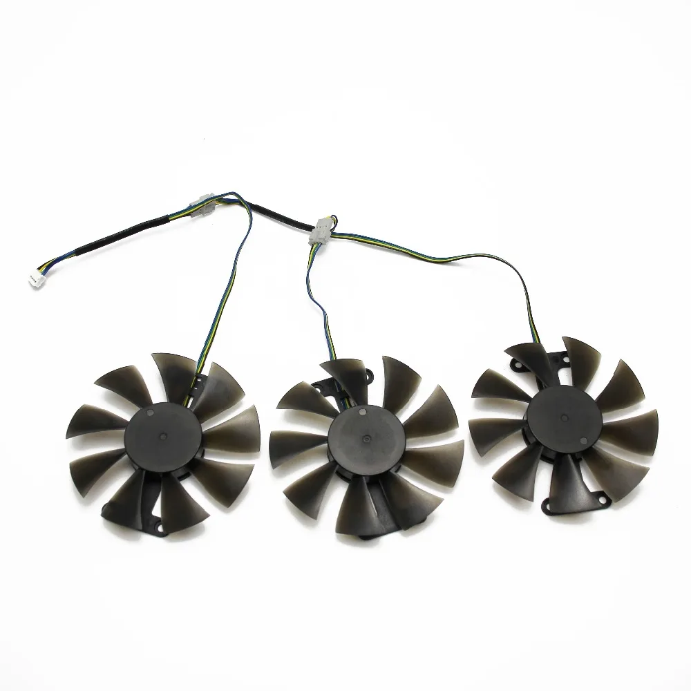 

3pcs/set Geforce GTX 980ti GPU Cooler fan For ZOTAC GeForce GTX 980TI 6gd5 GTX980 Ti Graphics Card cooling Fan