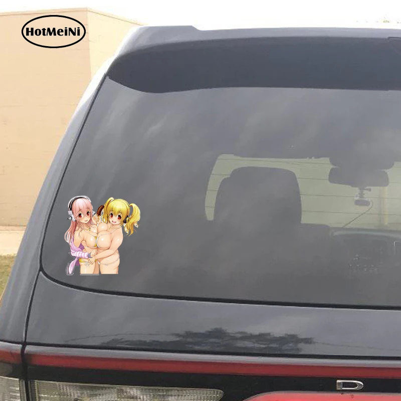 HotMeiNi 13x12 см автомобильный стиль сексуальная красота супер сонико аниме JDM