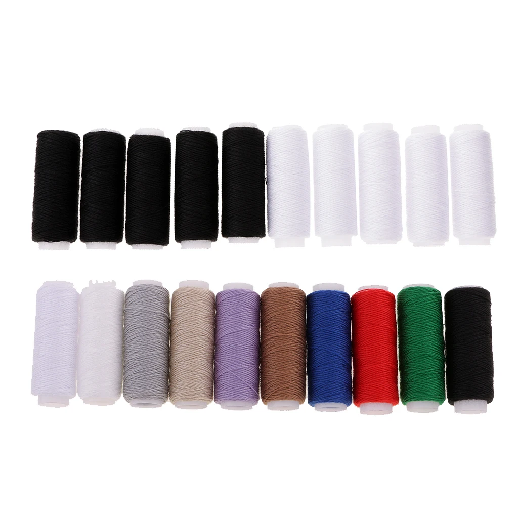 20Pcs Polyester Sewing Thread Spools for Jeans Leather Sewing Repair Needlecrafts