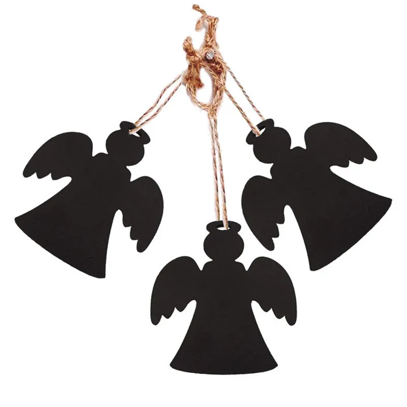 10pcs Small Blackboard Pendant Christmas Decorations Children's Home decor Ornaments Party Christmas Decorations for Home O15 (1)