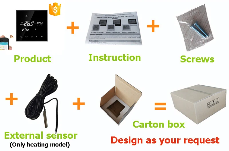 Termostato de pantalla táctil WIFI 16A termoregulator para piso caliente, termostato de sistema de calefacción eléctrica Termostato de pantalla táctil WIFI 16A termoregulator para piso caliente, termostato de sistema de calefacción eléctrica