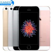 Для Apple iPhone SE разблокированный 4 аппарат не привязан к оператору сотовой связи для мобильных телефонов на базе iOS Touch ID чип A9 двухъядерный 2G Оперативная память 16 GB/64 GB Встроенная память 4," 12.0MP сотовый телефон