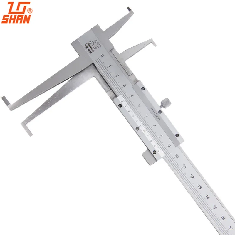 

SHAN 9-300mm/0.02 Long Claw Inside Groove Vernier Calipers Stainless Steel Inner Vernier Calipers Accuracy Measuring Tools