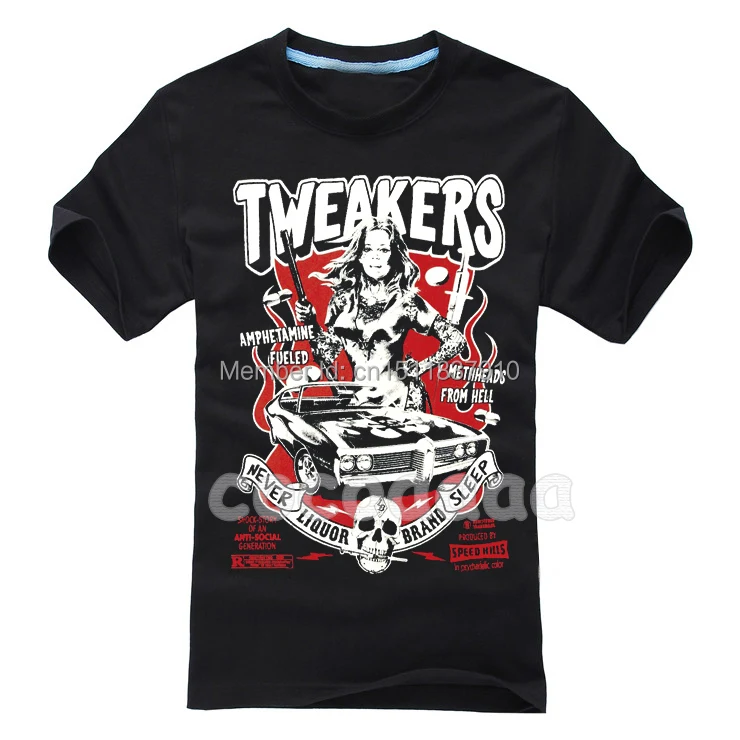 Tweakers рок Бренд Мужская рубашка 3D высокого качества новые mma горячие предметы черепа фитнес тяжелый рок тяжелый темный металл хлопок
