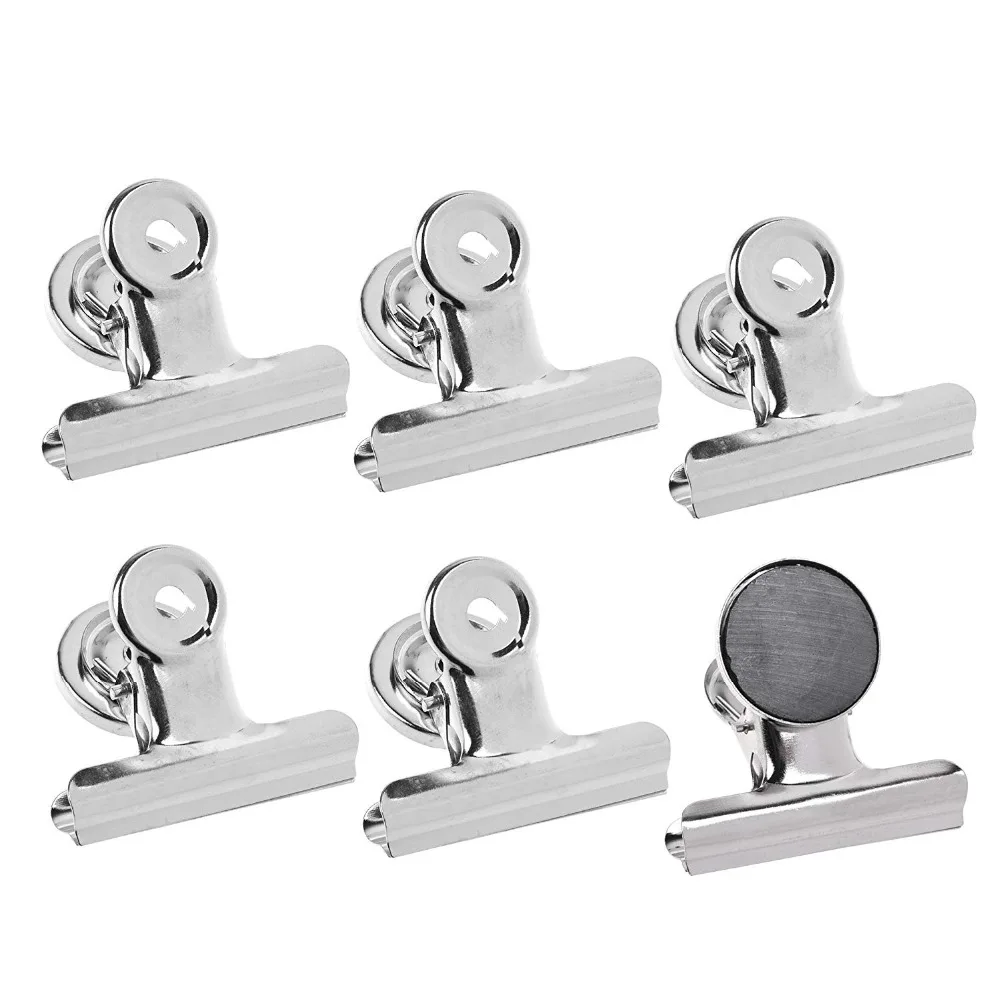 

XRHYY Pack of 6 Strong Magnetic Duty Refrigerator Magnet Clips Magnets for Office School Hanging Home Decoration Photo Displays