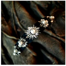 Women New Gem Brand Hotsale Shourouk Luxury Statement Quality Crystal Hair Dress Women Party Hairband Jewelry H013