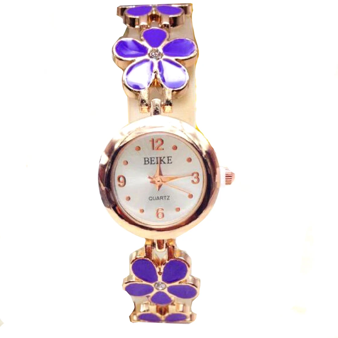 

High Quality Luxury Stylish Alloy Band Dress Wristwatch Four Leaf Clover Watches Women Fashion Lady Bracelet Flower Watch