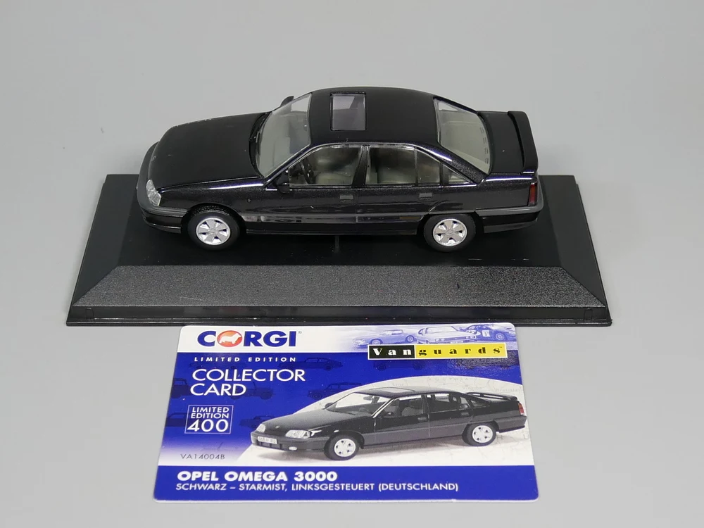 COR GI 1:43 Opel Omega 3000 эксклюзивные Автомобильные Игрушки из сплава для детей, детские игрушки, модель прозрачной коробки